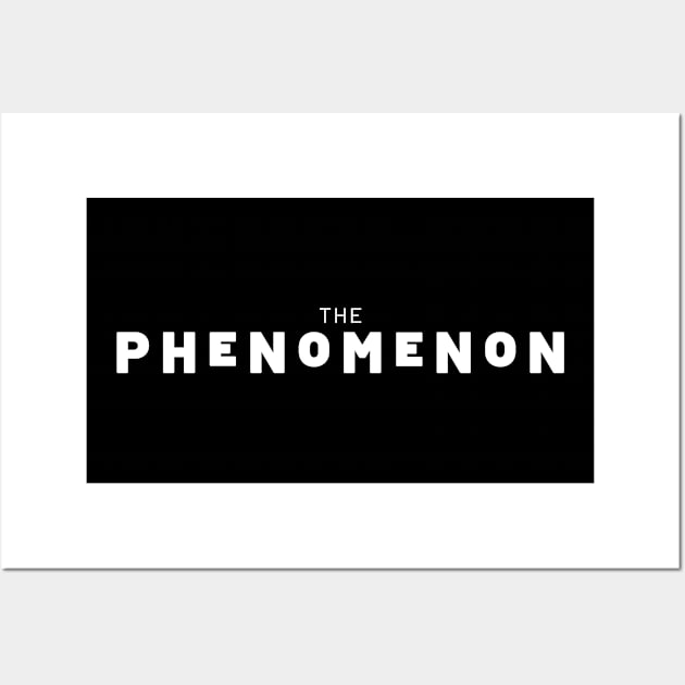 The Phenomenon - White Logo Wall Art by The Phenomenon